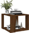 vidaXL - Salontafel - 40x40x30 - cm - bewerkt - hout - bruin - eikenkleur
