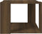 vidaXL - Salontafel - 40x40x30 - cm - bewerkt - hout - bruin - eikenkleur