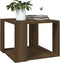 vidaXL - Salontafel - 40x40x30 - cm - bewerkt - hout - bruin - eikenkleur