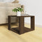 vidaXL - Salontafel - 40x40x30 - cm - bewerkt - hout - bruin - eikenkleur