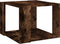 vidaXL - Salontafel - 40x40x30 - cm - bewerkt - hout - gerookt - eikenkleurig