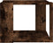 vidaXL - Salontafel - 40x40x30 - cm - bewerkt - hout - gerookt - eikenkleurig