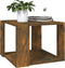 vidaXL - Salontafel - 40x40x30 - cm - bewerkt - hout - gerookt - eikenkleurig
