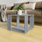 vidaXL - Salontafel - 40x40x30 - cm - bewerkt - hout - grijs - sonoma - eikenkleurig