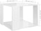 vidaXL - Salontafel - 40x40x30 - cm - bewerkt - hout - hoogglans - wit