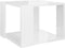vidaXL - Salontafel - 40x40x30 - cm - bewerkt - hout - hoogglans - wit