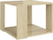 vidaXL - Salontafel - 40x40x30 - cm - bewerkt - hout - sonoma - eikenkleurig