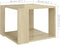 vidaXL - Salontafel - 40x40x30 - cm - bewerkt - hout - sonoma - eikenkleurig