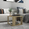 vidaXL - Salontafel - 40x40x30 - cm - bewerkt - hout - sonoma - eikenkleurig