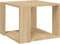 vidaXL - Salontafel - 40x40x30 - cm - bewerkt - hout - sonoma - eikenkleurig