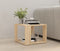 vidaXL - Salontafel - 40x40x30 - cm - bewerkt - hout - sonoma - eikenkleurig