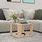 vidaXL - Salontafel - 40x40x30 - cm - bewerkt - hout - sonoma - eikenkleurig