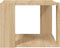 vidaXL - Salontafel - 40x40x30 - cm - bewerkt - hout - sonoma - eikenkleurig