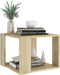 vidaXL - Salontafel - 40x40x30 - cm - bewerkt - hout - sonoma - eikenkleurig