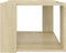 vidaXL - Salontafel - 40x40x30 - cm - bewerkt - hout - sonoma - eikenkleurig