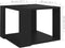 vidaXL - Salontafel - 40x40x30 - cm - bewerkt - hout - zwart