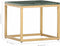 vidaXL - Salontafel - 40x40x35 - cm - echt - steen - met - marmeren - textuur - groen