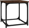 vidaXL - Salontafel - 40x40x40 - cm - bewerkt - hout - gerookt - eikenkleurig
