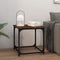 vidaXL - Salontafel - 40x40x40 - cm - bewerkt - hout - gerookt - eikenkleurig