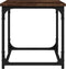 vidaXL - Salontafel - 40x40x40 - cm - bewerkt - hout - gerookt - eikenkleurig