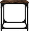 vidaXL - Salontafel - 40x40x40 - cm - bewerkt - hout - gerookt - eikenkleurig