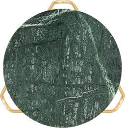 vidaXL - Salontafel - 40x40x40 - cm - echt - steen - met - marmeren - textuur - groen