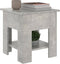 vidaXL - Salontafel - 40x40x42 - cm - bewerkt - hout - betongrijs