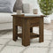 vidaXL - Salontafel - 40x40x42 - cm - bewerkt - hout - bruin - eikenkleur