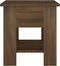vidaXL - Salontafel - 40x40x42 - cm - bewerkt - hout - bruin - eikenkleur