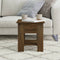 vidaXL - Salontafel - 40x40x42 - cm - bewerkt - hout - bruin - eikenkleur
