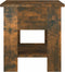 vidaXL - Salontafel - 40x40x42 - cm - bewerkt - hout - gerookt - eikenkleurig