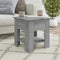 vidaXL - Salontafel - 40x40x42 - cm - bewerkt - hout - grijs - sonoma - eikenkleurig