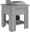 vidaXL - Salontafel - 40x40x42 - cm - bewerkt - hout - grijs - sonoma - eikenkleurig
