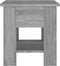 vidaXL - Salontafel - 40x40x42 - cm - bewerkt - hout - grijs - sonoma - eikenkleurig