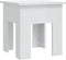 vidaXL - Salontafel - 40x40x42 - cm - bewerkt - hout - hoogglans - wit