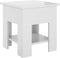 vidaXL - Salontafel - 40x40x42 - cm - bewerkt - hout - hoogglans - wit