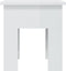 vidaXL - Salontafel - 40x40x42 - cm - bewerkt - hout - hoogglans - wit