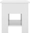 vidaXL - Salontafel - 40x40x42 - cm - bewerkt - hout - hoogglans - wit