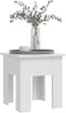 vidaXL - Salontafel - 40x40x42 - cm - bewerkt - hout - hoogglans - wit