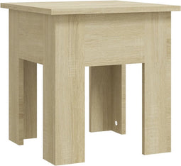 vidaXL - Salontafel - 40x40x42 - cm - bewerkt - hout - sonoma - eikenkleurig
