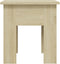 vidaXL - Salontafel - 40x40x42 - cm - bewerkt - hout - sonoma - eikenkleurig