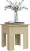 vidaXL - Salontafel - 40x40x42 - cm - bewerkt - hout - sonoma - eikenkleurig