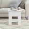 vidaXL - Salontafel - 40x40x42 - cm - bewerkt - hout - wit