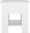 vidaXL - Salontafel - 40x40x42 - cm - bewerkt - hout - wit