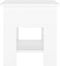 vidaXL - Salontafel - 40x40x42 - cm - bewerkt - hout - wit