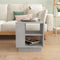 vidaXL - Salontafel - 40x40x43 - cm - bewerkt - hout - betongrijs