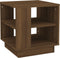 vidaXL - Salontafel - 40x40x43 - cm - bewerkt - hout - bruin - eikenkleur