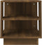 vidaXL - Salontafel - 40x40x43 - cm - bewerkt - hout - bruin - eikenkleur