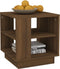 vidaXL - Salontafel - 40x40x43 - cm - bewerkt - hout - bruin - eikenkleur