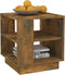 vidaXL - Salontafel - 40x40x43 - cm - bewerkt - hout - gerookt - eikenkleurig